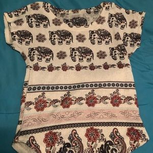 Floral Elephant T-Shirt